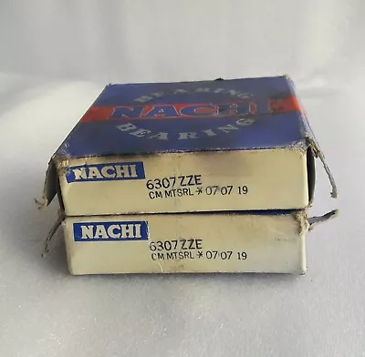 (QTY.2) 6307 ZZE Nachi Bearing 35x80x21 Quality Made In Japan Lot Of 2 LOW PRICE • $49.99