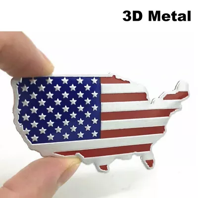 1X 3D Metal American Flag Sticker Decal Emblem Accessories For Truck Auto Bike • $7.47
