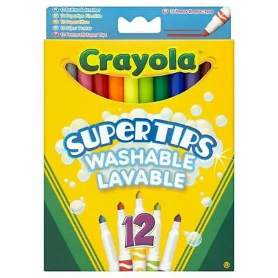 Crayola Colouring Marker Sets Mini Felt Tip Super Tips Kids School Craft Boards • £4.99