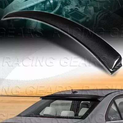 Carbon Fiber Window Roof Spoiler Wing Fit 08-14 Mercedes-benz C250 C300 C63 W204 • $131.95