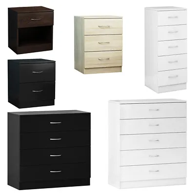 Modern Chest Of Drawers Bedside Cabinet Nightstand 1 2 3 4 5 Drawer Bedroom • £69.95