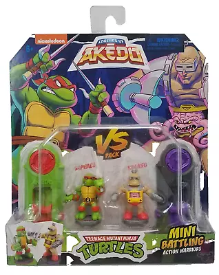 TMNT Legends Of AKEDO Raphael Vs Kraang Mini Battling Arena Figures NRFB • $33.72