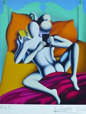 Mark Kostabi  Sexting  Numbered B.a.t. Hand Signed Urban Art Us Artist • $498