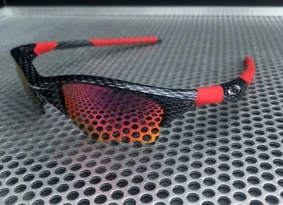 Oakley Half Jacket Xlj | Carbon | Positive Red Iridium Polarised • £80