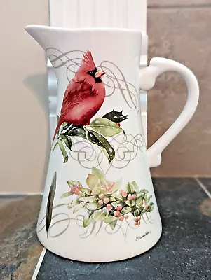 Marjolein Bastin Cardinal Pitcher Planter Vase Natures Journey • $29.69