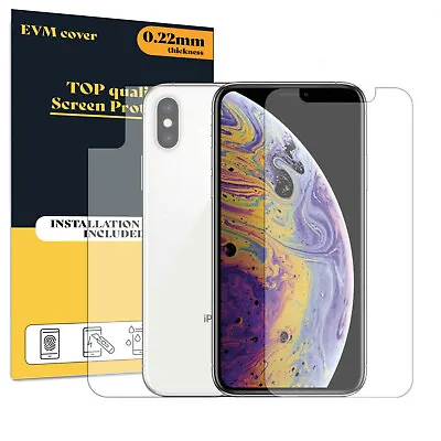 Screen Protector For Apple IPhone XS Front And Back TPU FILM Cover • £5.99