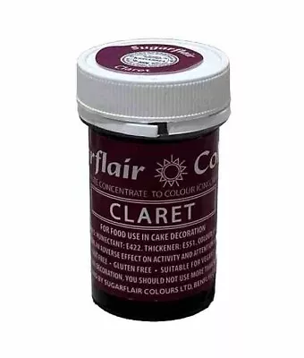 Sugarflair Concentrated SPECTRAL 25g Food Colouring Paste Gel Claret • £4.49