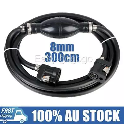 300cm 8mm Fuel Line Hose Outboard Boat Motor Primer Bulb For Yamaha Mariner • $29.95