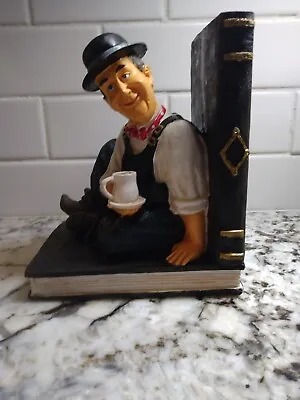 Laurel And Hardy Statues Collectable Bookend Coffee Bar Books Sculpture Vintage • £49.17
