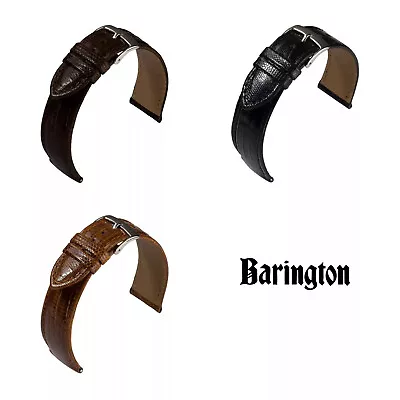 Barington Teju-Eidechse Leather Watch Arm Band (589) - 3 Colours - 5 Stegbreiten • $107.42