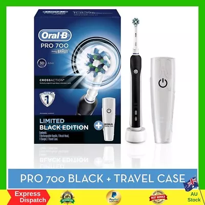 $59.70 • Buy Braun Oral-B PRO 700 Rechargeable Electric Toothbrush 1 Travel Case And 1 Head