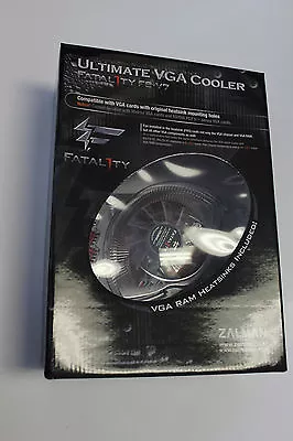 $33.34 • Buy *New* Zalman Ultimate VGA Cooler Fatal1ty FS-V7 RED LED Fit 80mm Mounting Holes 