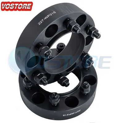 $56.50 • Buy 2x 1.5'' 6 Lug Black Hubcentric Wheel Spacers Adapters 6x5.5 For Toyota Tacoma