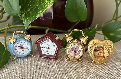 Mini Clocks Lot Of Four  Collectors Clocks • $45