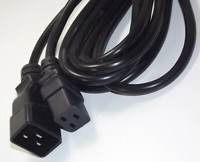 5m IEC C19 To IEC C20 Power Cable - 16 Amp UPS Extension Lead • £15