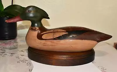 Richard Connolly VTG 1981  Wooden Red Breasted Merganser Shell Drake Duck Decoy • $70