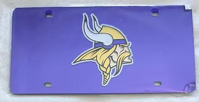 Minnesota Vikings NFL Laser Cut Mirrored License Plate WinCraft • $24.99