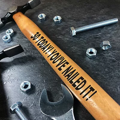 £5.99 • Buy 18th 21st 30th 40th 50th 60th Birthday Engraved Hammer Novelty Gift For Men Him