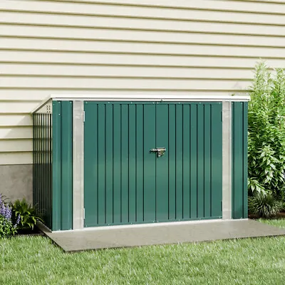 Metal Garden Bicycle Bike Shed Storage Tool Container Locking Patio Bin Store • £239.95