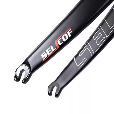 Selcof Delta SL Carbon Road Fork / Tapered / Matt Black / 9mm QR • £50