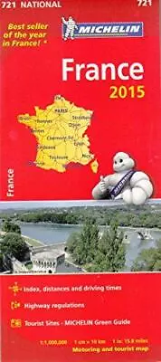 France 2015 - Michelin National Map 721 • £3.50