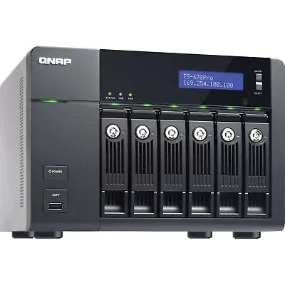 NEW QNAP TurboNAS TS-670 PRO 6-Bay All-in-one NAS With Ultra Performance Core I3 • $1230.25