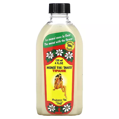Monoi Tiare Tahiti Coconut Oil Tipanie Plumeria  4 Fl Oz 120 Ml Not Tested On • $13.54