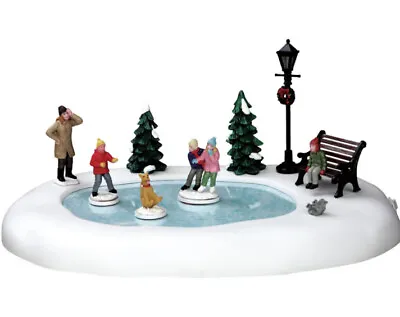 Lemax Silly Situation Skating Pond -Animated Holiday Village/Train/Carnival • $39.75