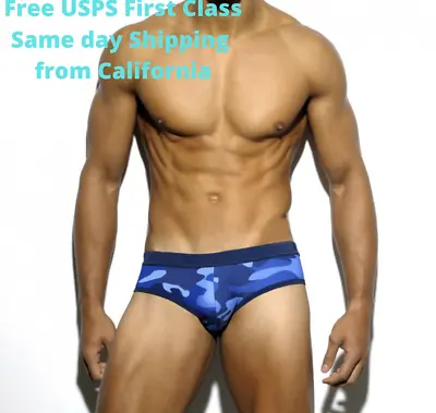 Men's Camouflage | Flattering Fit | Swim Briefs | Cruise | Vacation | Swimsuit • $15.85