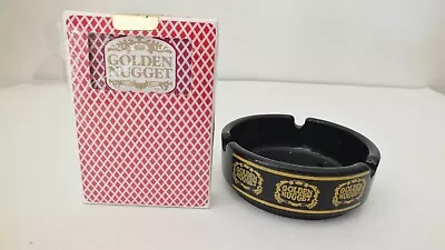 Vintage BEE No. 92 Club Special Playing Cards GOLDEN NUGGET & Black Ashtray • $9.99