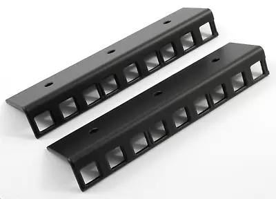 £6.50 • Buy 2 X 3u 19  Inch Steel Rack Strips Matt Black Finish *2mm Thickness* Studio Audio