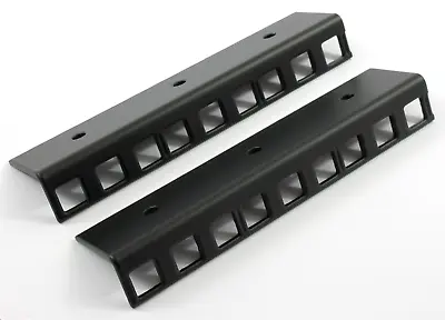 2 X 3u 19  Inch Steel Rack Strips Matt Black Finish *2mm Thickness* Studio Audio • £9