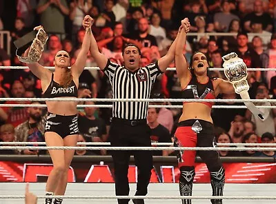 RONDA ROUSEY & SHAYNA BASZLER 8x10 COLOR PHOTO ROH ECW WWE NXT AEW IMPACT 2 • $7.96