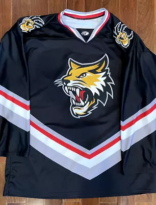 RARE SPHL Vermilion County Bobcats Jersey - Defunct Minor League OT Hockey • $199.99