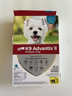 K9 Advantix II Teal For Medium Dogs - 2 Pack • $58