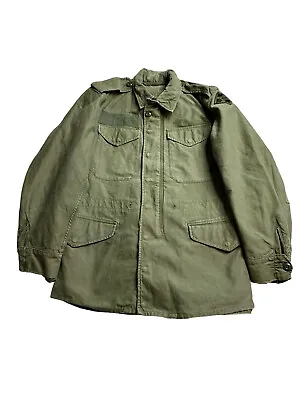 Small M51 Field Jacket 1963 60s Military Vtg Vietnam Og107  • $49.57