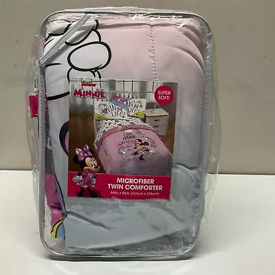 Twin Minnie Mouse Kids' Comforter Soft Cozy Plush Plus Twin Sheet Set NEW • $25.46