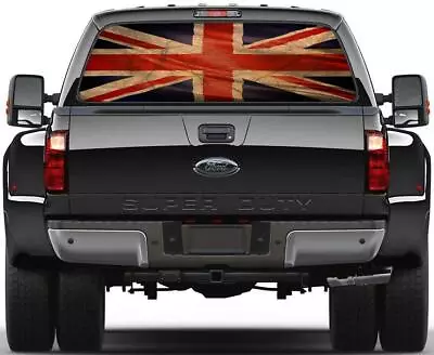 Vintage UK Flag Rear Window Graphic Decal Sticker Car Truck SUV Van Britain 270 • £61.91