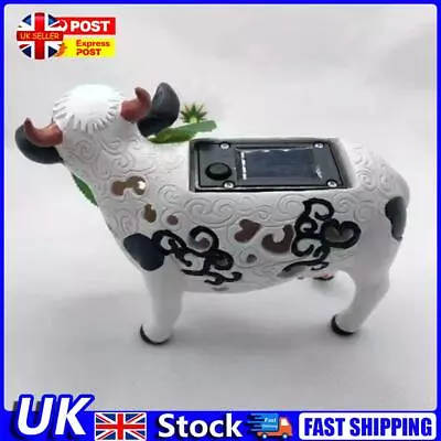 Resin Daisy Cow Solar LED Light Statue Waterptoof Figures Landscaping Lights UK • £14.09