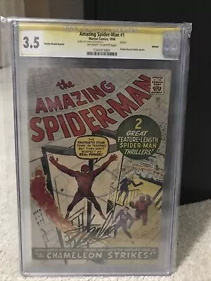 Amazing Spider-Man 1 Grr Golden Record Reprint Stan Lee Signed CGC 3.5 • $2500