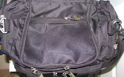 CABELA'S Fishing Utility Bag NWT 6 Pocket Weather Resistant Black 580033 NEW • $29.99