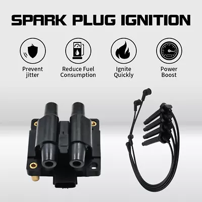 UF538 Ignition Coil + 4 Wires For 2.5L 2005-2010 Impreza Legacy Outback Forester • $50.98