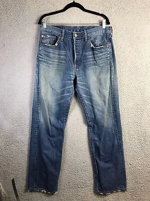 Vintage Levis 501 XX Mens 34x32 (34x31) Faded Indigo Japanese Denim Pants • $144.88