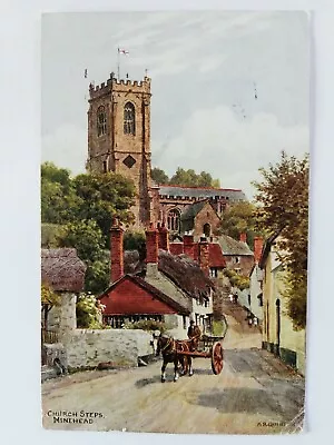 Postcard Salmon A R Quinton 3032 Church Steps Minehead Somerset • £1.99