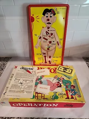Vintage 1965 Milton Bradley Operation Game SMOKING DOCTOR (missing 2 Pieces) • $24.99