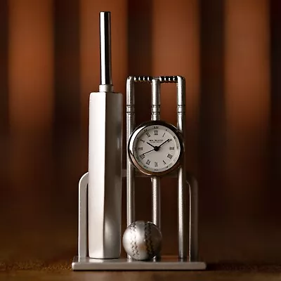 £36.99 • Buy Cricket Themed Miniature Clock - Birthday Collectable Novelty Cricketer Gift