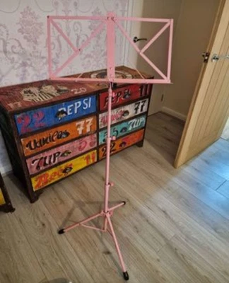 £7 • Buy Pink Foldable Music Stand In Carry Case