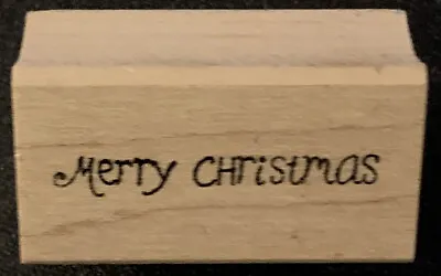 Memory Box Merry Christmas Rubber Stamp • $1.99