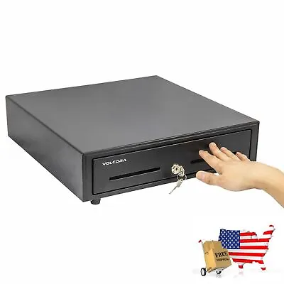 Cash Drawer 16  Manual Push Open Cash Register Drawer For Point Of Sale POS Blac • $141.97