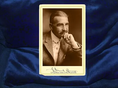 L. FRANK BAUM Writer The Wizard Of Oz Cabinet Card Photo Victorian Vintage RP • $12.99